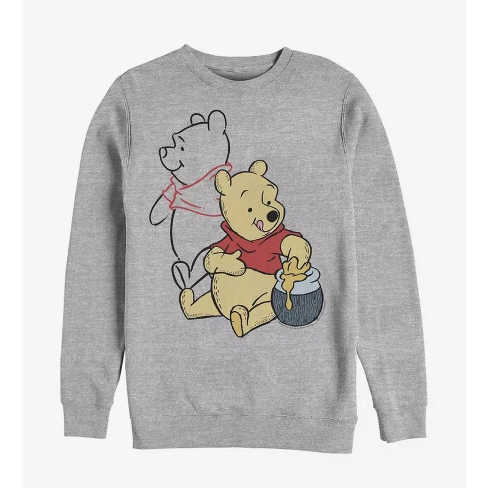 Disney Winnie The Pooh Line Art Crew Sweatshirt
